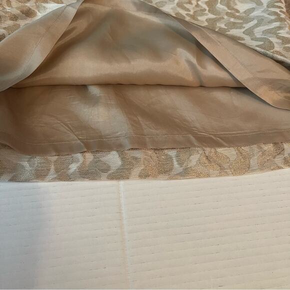 Anthropologie Etcetera Metallic Gold FairyCore Glam Dress NWT Size 6 - Picture 8 of 12